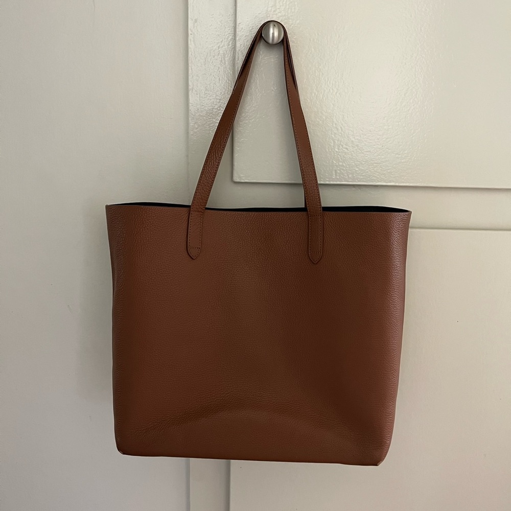 Cuyana large tan brown leather tote - relisted